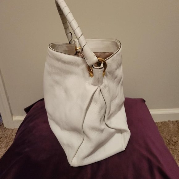 DNKY White Leather Handbag - Picture 2 of 5